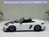 XE MÔ HÌNH PORSCHE 718 SPYDER RS 2023 WEISSACH PACK WHITE,TỶ LỆ 1/18 NOREV