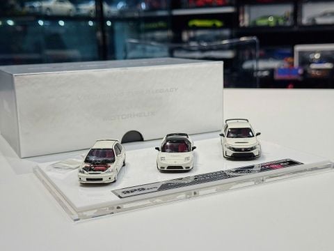  XE MÔ HÌNH COMBO 3 CHIẾC HONDA :  EK9 X NA2 X FL5,TỶ LỆ 1/64 MOTORHELIX 