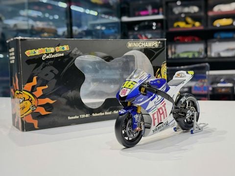  XE MÔ HÌNH MOTO GT YAMAHA YZR-M1 VALENTINO ROSSI FIAT YAMAHA TEAM 2007,TỶ LỆ 1/12 MINICHAMPS 