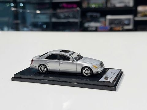  XE MÔ HÌNH MAYBACH 57S SILVER,TỶ LỆ 1/64 