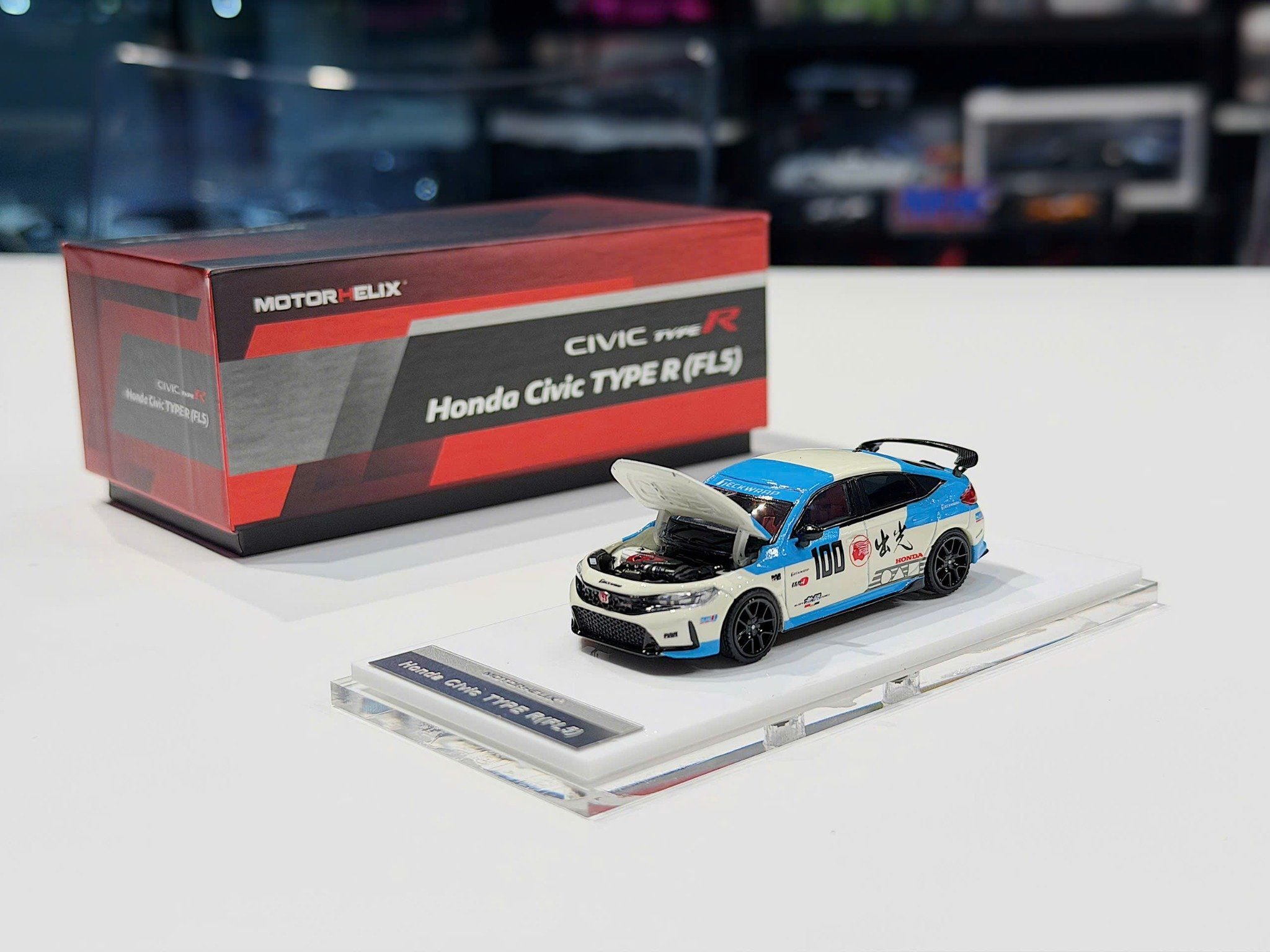 XE MÔ HÌNH HONDA CIVIC TYPE R FL5,TỶ LỆ 1/64 MOTORHELIX