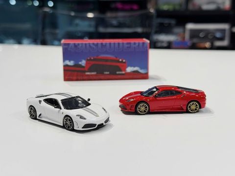  XE MÔ HÌNH FERRARI 430 SCUDERIA,TỶ LỆ 1/64 LITTLE HUNTER 
