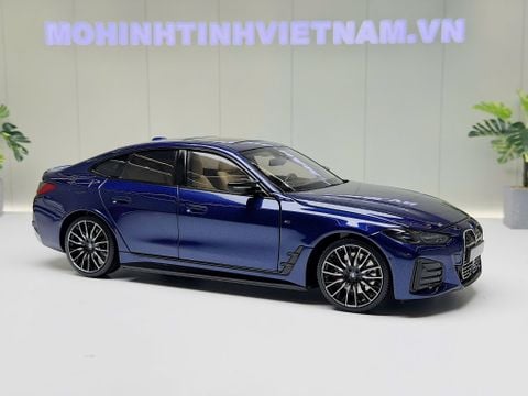  XE MÔ HÌNH BMW I4 BLUE METALLIC,TỶ LỆ 1/18 MINICHAMPS 