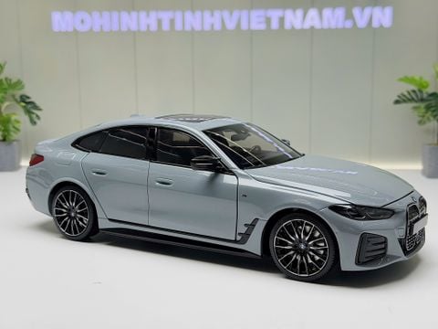  XE MÔ HÌNH BMW I4 GREY METALLIC,TỶ LỆ 1/18 MINICHAMPS 