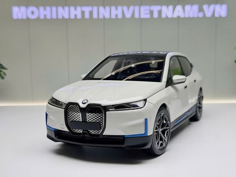  XE MÔ HÌNH BMW IX WHITE METALLIC,TỶ LỆ 1/18 MINICHAMPS 
