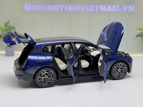  XE MÔ HÌNH BMW IX BLUE METALLIC,TỶ LỆ 1/18 MINICHAMPS 