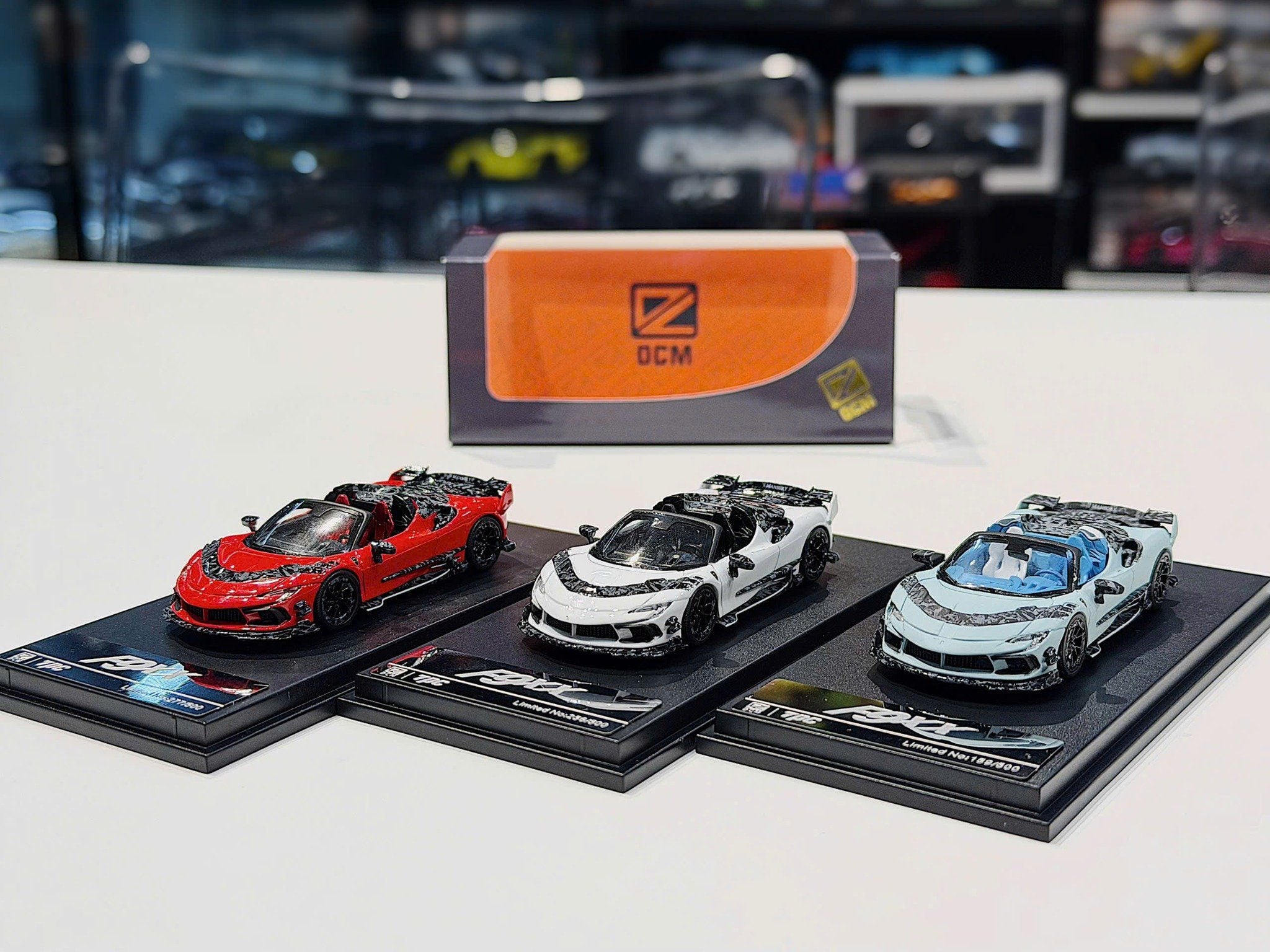 XE MÔ HÌNH FERRARI F9XX SPYDER,TỶ LỆ 1/64 DCM