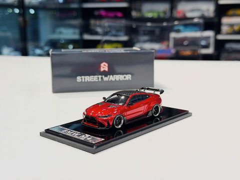  XE MÔ HÌNH BMW M4 RED METALLIC,TỶ LỆ 1/64 STREET WARRIOR 