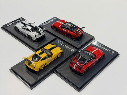  XE MÔ HÌNH FERRARI 599 XX EVO,TỶ LỆ 1/64 LS 
