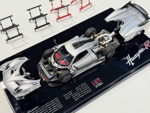  XE MÔ HÌNH PAGANI HUAYRA R SILVER,TỶ LỆ 1/43 LCD 