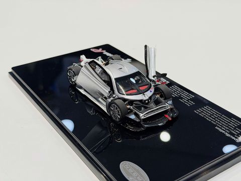  XE MÔ HÌNH PAGANI HUAYRA R SILVER,TỶ LỆ 1/43 LCD 