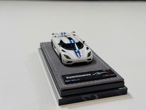 XE MÔ HÌNH KOENIGSEGG AGERA R PEARL WHITE,TỶ LỆ 1/64 GRYNING 