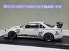 XE MÔ HÌNH NISSAN GT-R R34 TOP SECRET WHITE,TỶ LỆ 1/18 IGNITION