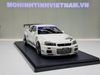 XE MÔ HÌNH NISSAN GT-R R34 TOP SECRET WHITE,TỶ LỆ 1/18 IGNITION