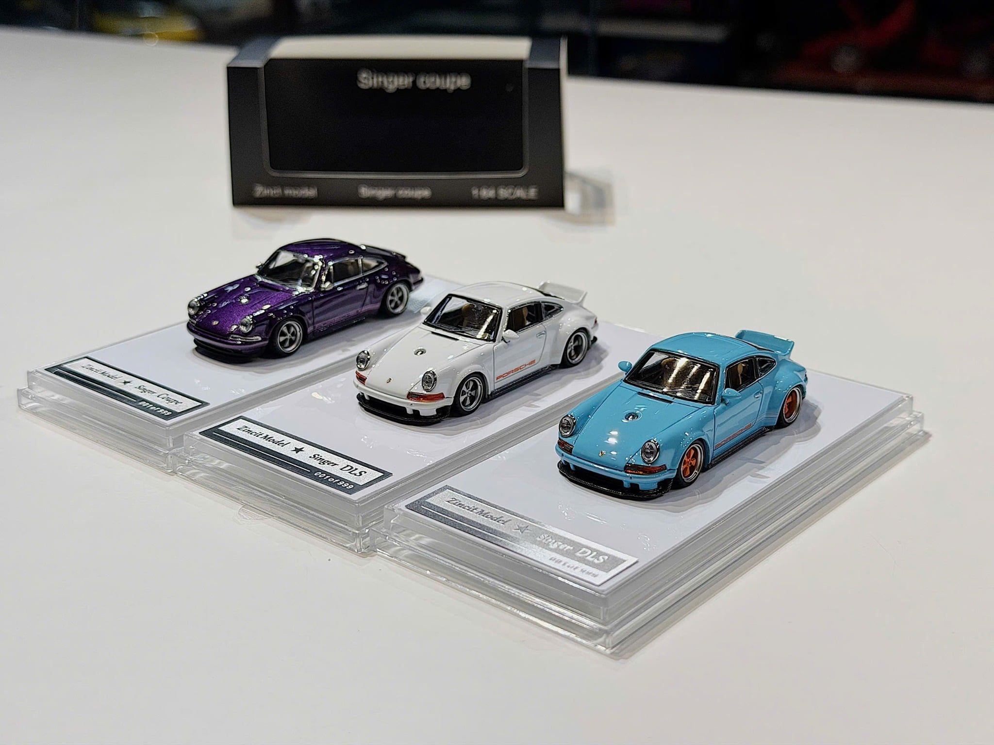 XE MÔ HÌNH PORSCHE SINGER DLS,TỶ LỆ 1/64 ZINCIT MODEL