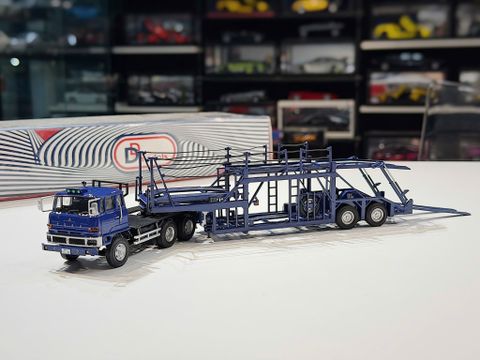  XE MÔ HÌNH MITSUBISHI FUSO TRUCK CAR TRANSPORTER,TỶ LỆ 1/64 DD MODEL 