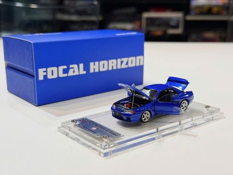  XE MÔ HÌNH NISSAN GT-R R32 NISMO S-TUNE BÁYIDE BLUE,TỶ LỆ 1/64 FOCAL HORIZON 