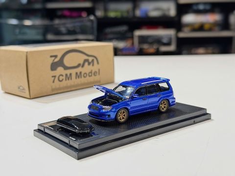  XE MÔ HÌNH SUBARU FORESTER SG9 BLUE PEARL,TỶ LỆ 7CM MODEL 