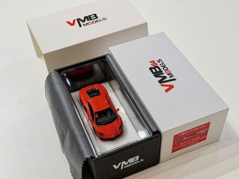  XE MÔ HÌNH LAMBORGHINI AVENTADOR LP700-4 ORANGE,TỶ LỆ 1/64 VMB 