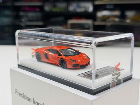  XE MÔ HÌNH LAMBORGHINI AVENTADOR LP700-4 ORANGE,TỶ LỆ 1/64 VMB 