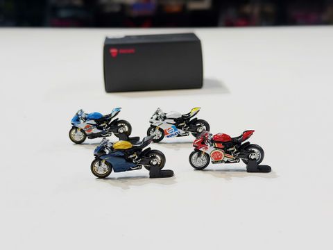  XE MÔ HÌNH DUCATI 1299S,TỶ LỆ 1/64 MINI BIKE 