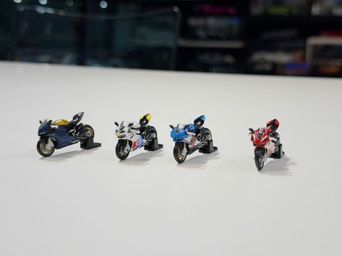  XE MÔ HÌNH DUCATI 1299S,TỶ LỆ 1/64 MINI BIKE 