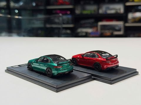  XE MÔ HÌNH ALFA ROMEO GIULIA GTAM,TỶ LỆ 1/64 MOTOR GALLERY 