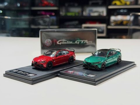  XE MÔ HÌNH ALFA ROMEO GIULIA GTAM,TỶ LỆ 1/64 MOTOR GALLERY 