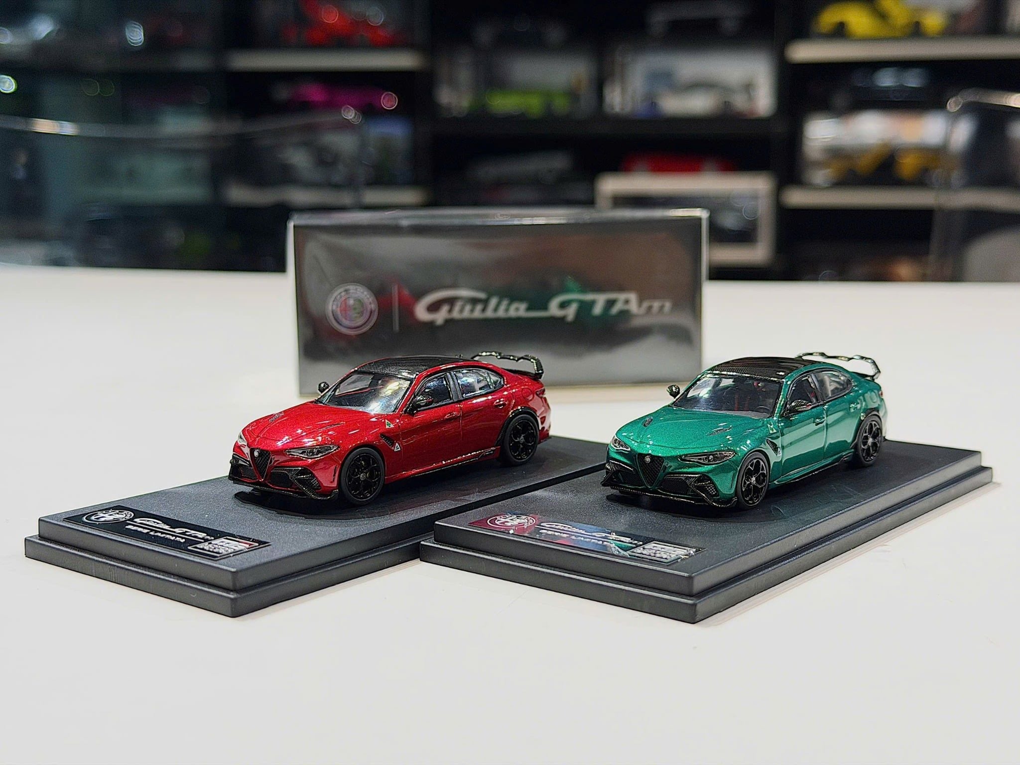 XE MÔ HÌNH ALFA ROMEO GIULIA GTAM,TỶ LỆ 1/64 MOTOR GALLERY