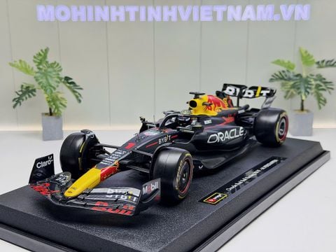  XE MÔ HÌNH ORACLE RED BULL RACING RB19 - MAX VERSTAPPEN,TỶ LỆ 1/18 BBURAGO 