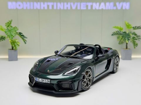  XE MÔ HÌNH PORSCHE 718 SPYDER RS FOREST GREEN METALLIC,TỶ LỆ 1/18 NOREV 