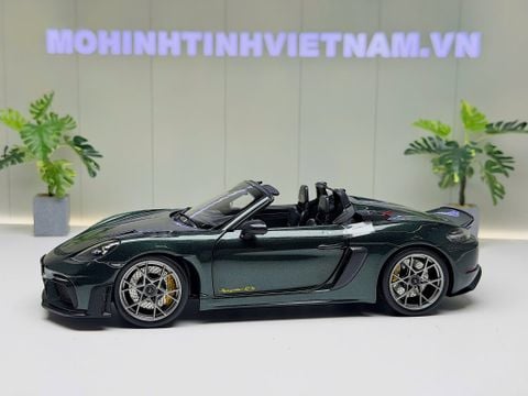  XE MÔ HÌNH PORSCHE 718 SPYDER RS FOREST GREEN METALLIC,TỶ LỆ 1/18 NOREV 