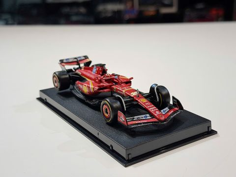  XE MÔ HÌNH F1 FERRARI SF-24 CHARLES LECLERC,TỶ LỆ 1/43 BBURAGO 