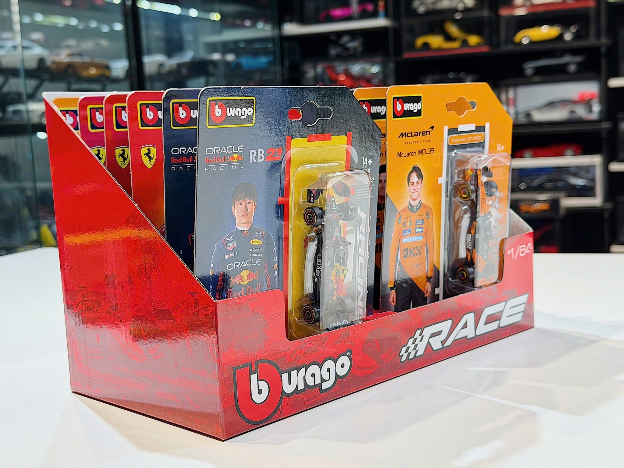 XE MÔ HÌNH XE ĐUA F1 CÁC HÃNG,TỶ LỆ 1/64 BBURAGO