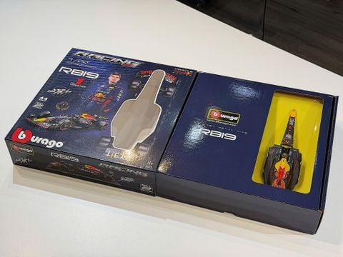  XE MÔ HÌNH ORACLE RED BULL RACING RB19 - MAX VERSTAPPEN,TỶ LỆ 1/24 BBURAGO 