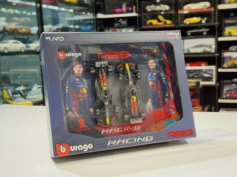  XE MÔ HÌNH ORACLE RED BULL  RACING RB19,TỶ LỆ 1/43 BBURAGO 