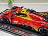 XE MÔ HÌNH FERRARI 499P LE MANS HYPER 2024 CHAMPION #50 DELUXE,TỶ LỆ 1/18 BBURAGO