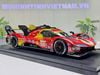 XE MÔ HÌNH FERRARI 499P LE MANS HYPER 2024 CHAMPION #50 DELUXE,TỶ LỆ 1/18 BBURAGO