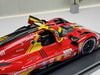 XE MÔ HÌNH FERRARI 499P LE MANS HYPER 2024 CHAMPION #50 DELUXE,TỶ LỆ 1/18 BBURAGO