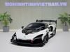 XE MÔ HÌNH MC LAREN SENNA GTR PEARL WHITE,TỶ LỆ 1/18 LCD