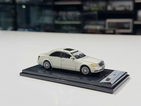  XE MÔ HÌNH MAYBACH 57S WHITE,TỶ LỆ 1/64 SHADOW 
