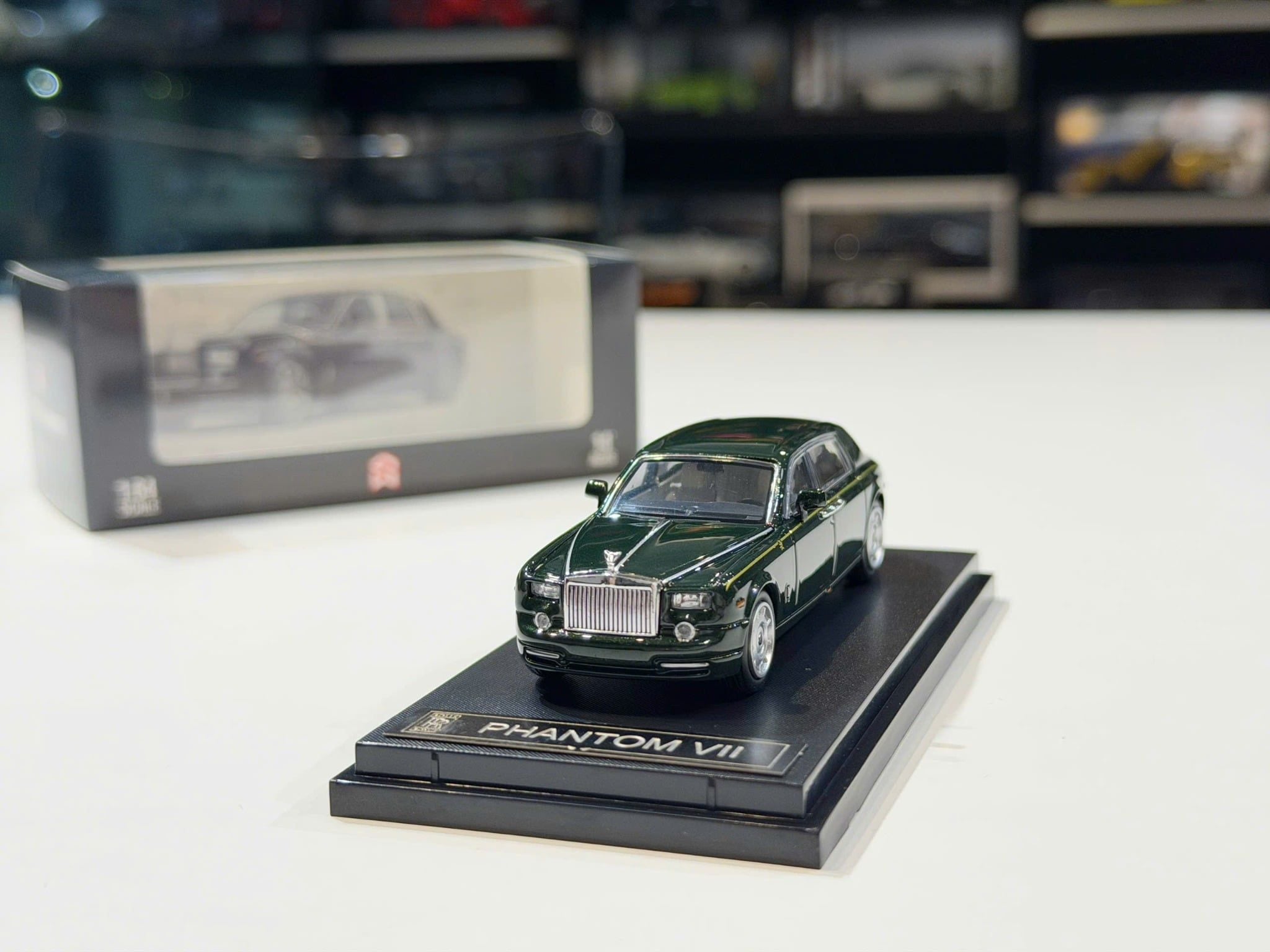 XE MÔ HÌNH ROLLS ROYCE PHANTOM GREEN,TỶ LỆ 1/64 STREET WARRIOR