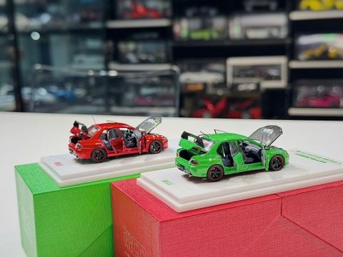  XE MÔ HÌNH MITSUBISHI LANCER EVOLUTION IX  GSR,TỶ LỆ 1/64 IHCM 