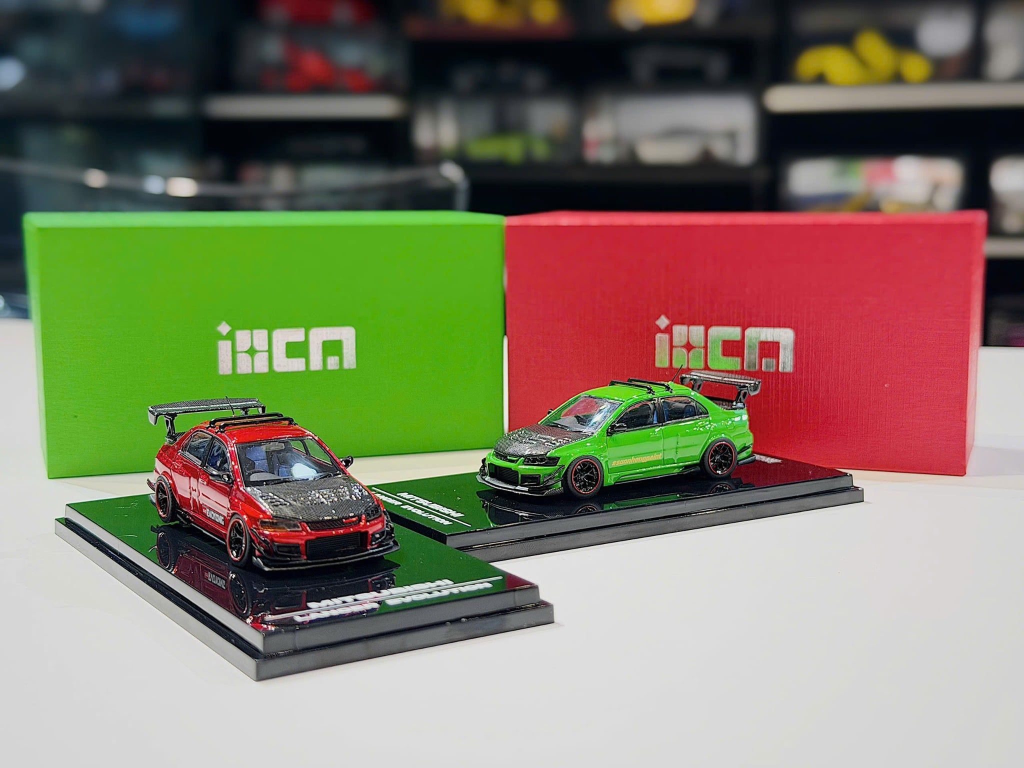 XE MÔ HÌNH MITSUBISHI LANCER EVOLUTION IX,TỶ LỆ 1/64 IHCM