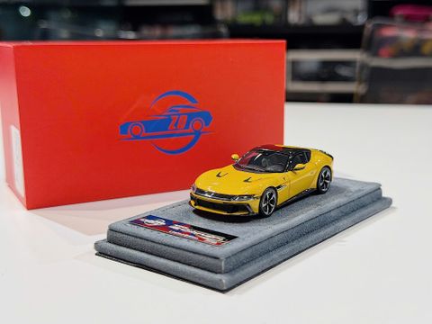  XE MÔ HÌNH FERRARI 12 CILINDRI YELLOW,TỶ LỆ 1/64 ZD MODEL 