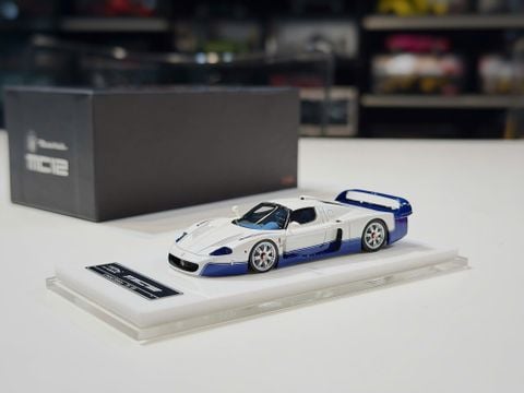  XE MÔ HÌNH MASERATI MC12 WHITE,TỶ LỆ 1/64 YM MODEL 