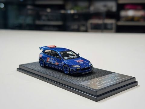  XE MÔ HÌNH HONDA CIVIC EG9 BLUE,TỶ LỆ 1/64 MY MODELCOLLECT 