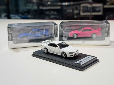  XE MÔ HÌNH NISSAN SILVIA SPEC-R AERO S15,TỶ LỆ 1/64 SHADOW 