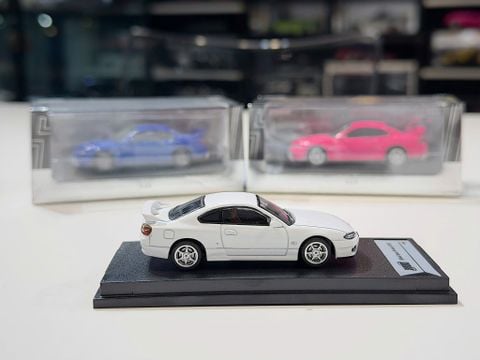  XE MÔ HÌNH NISSAN SILVIA SPEC-R AERO S15,TỶ LỆ 1/64 SHADOW 