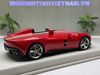 XE MÔ HÌNH FERRARI MONZA SP1 ROSSO CORSA ITALIA STRIPE,TỶ LỆ 1/18 HERMES COLLECTION